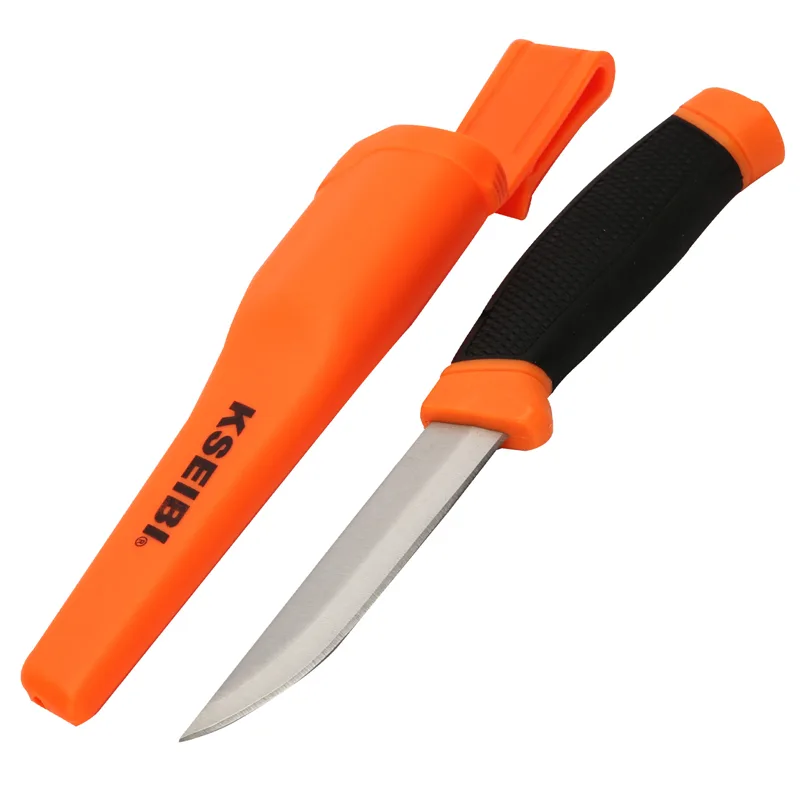 Kseibi 8-3/4" Camping Fixed Blade Knife with Sheath