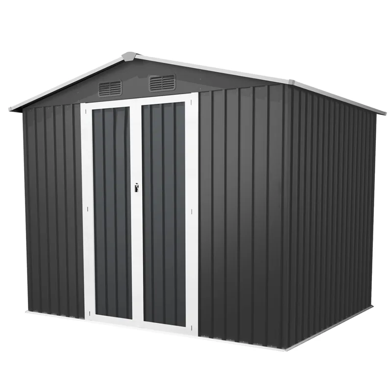 Kseibi 6' x 4' 镀锌钢室外储物棚